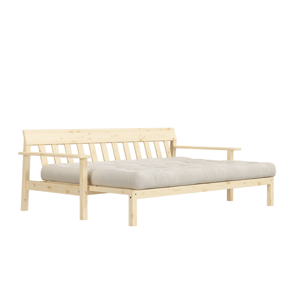 Designer UNWIND KLARE LACQUERED W. 5-SCHICHT GEMISCHTE MATRATZE IVORY