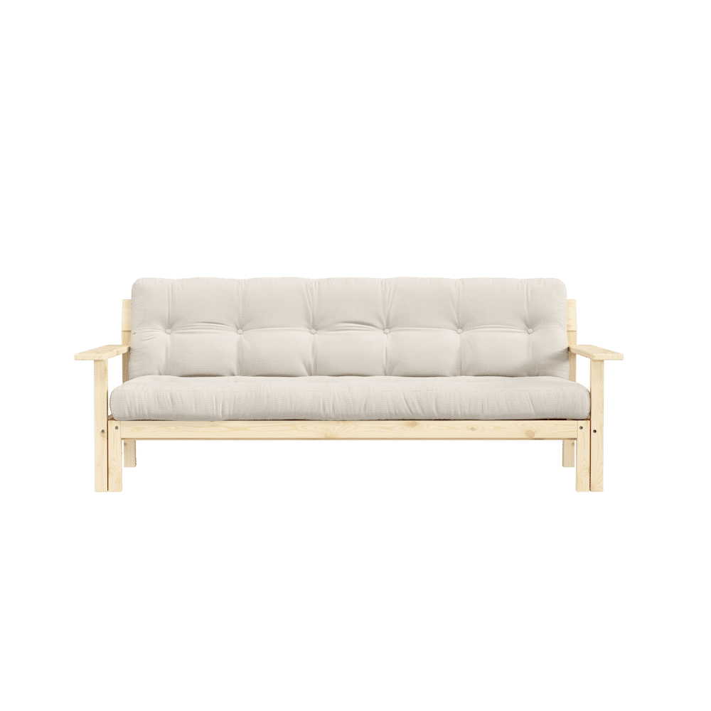 Designer UNWIND KLARE LACQUERED W. 5-SCHICHT GEMISCHTE MATRATZE IVORY