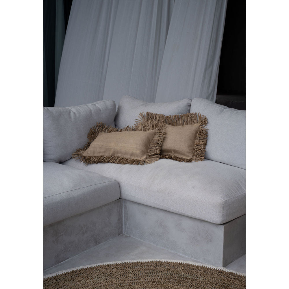 Bazar Bizarre Autour de Tapis de Seagrass & Coton-Blanc Naturel-150