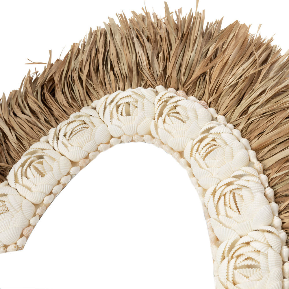 Bazar Bizarre The Rafia Shell Heart-Blanco Natural-L