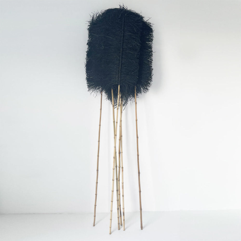 Bazar Bizar De Raffia Palmeira - Zwart - Set van 6