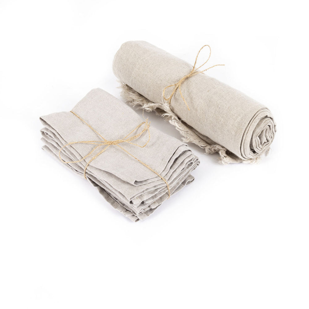 Bazar Bizar The Linen Tablecloth - Beige - 150x150