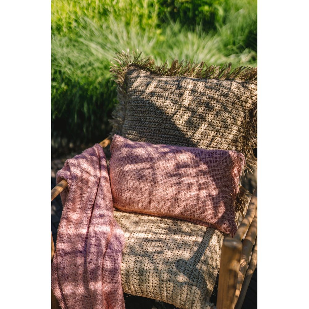 Bazar Bizar De Oh Mijn Gee Kussenhoes - Zalmroze - 30x50