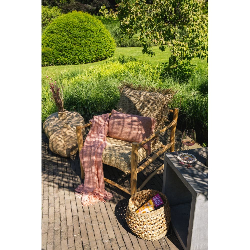 Bazar Bizar De Oh Mijn Gee Kussenhoes - Zalmroze - 30x50