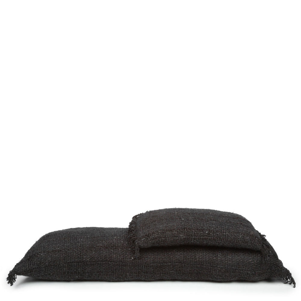 Bazar Bizar De Oh Mijn Gee Kussenhoes - Zwart Navy - 35x100
