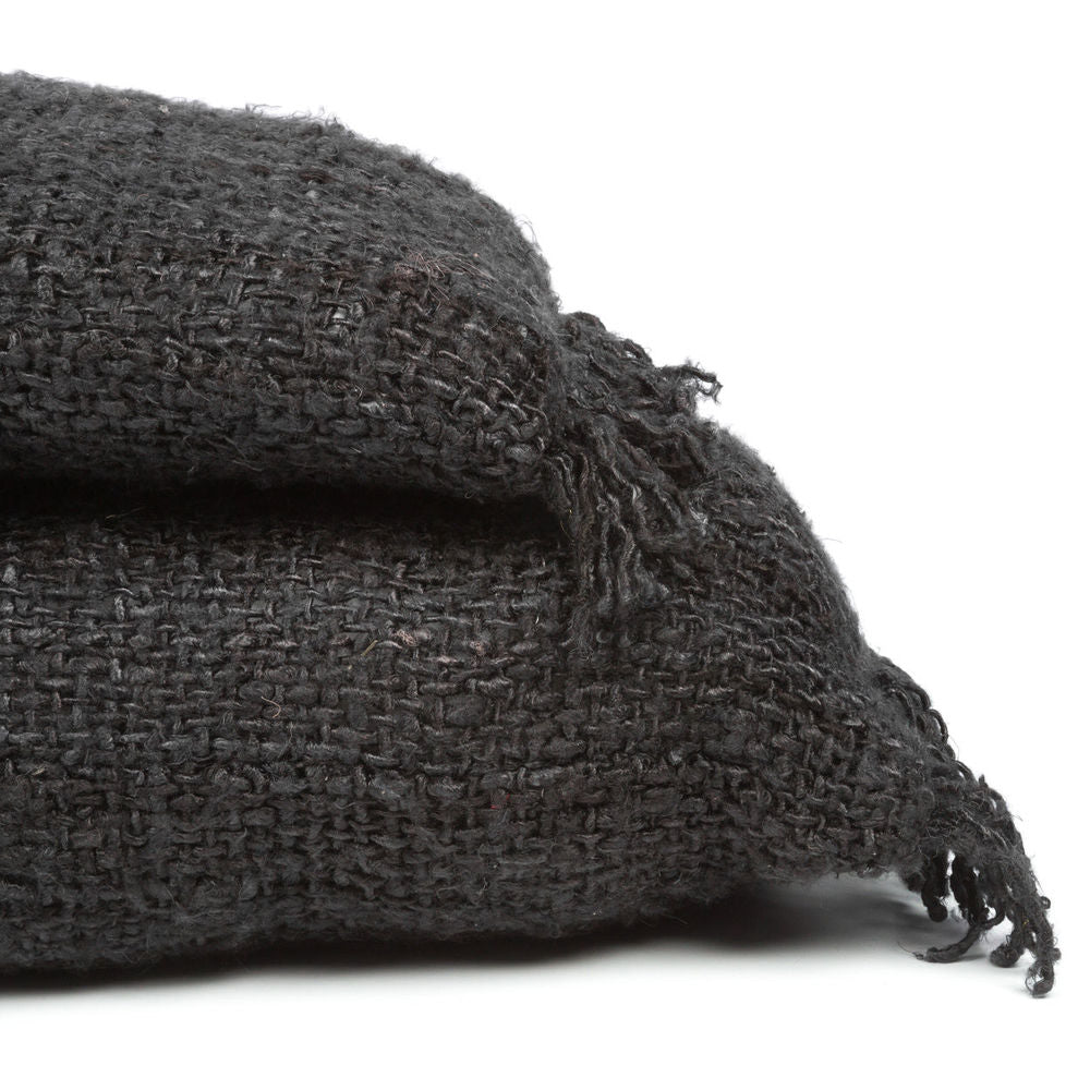 Bazar Bizar De Oh Mijn Gee Kussenhoes - Zwart Navy - 35x100