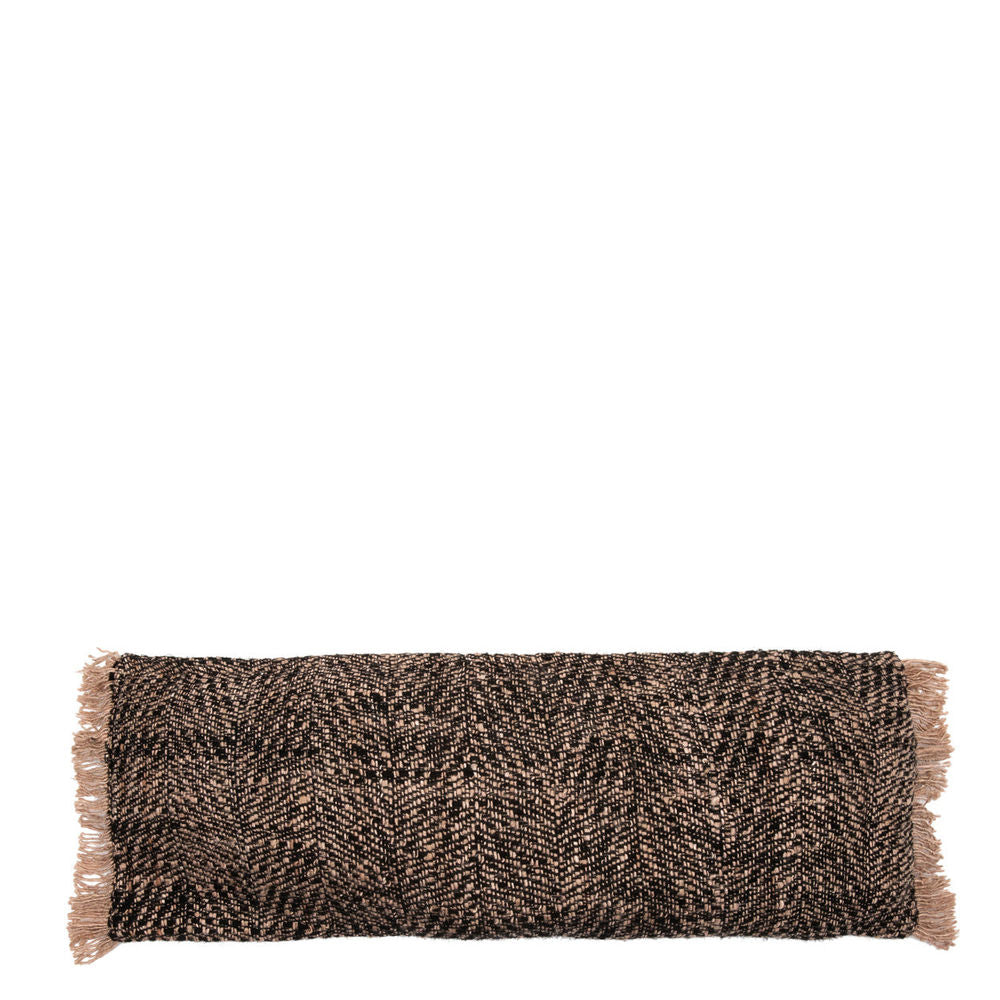 Bazar Bizar De Oh Mijn Gee Kussenhoes - Zwart Koper - 35x100