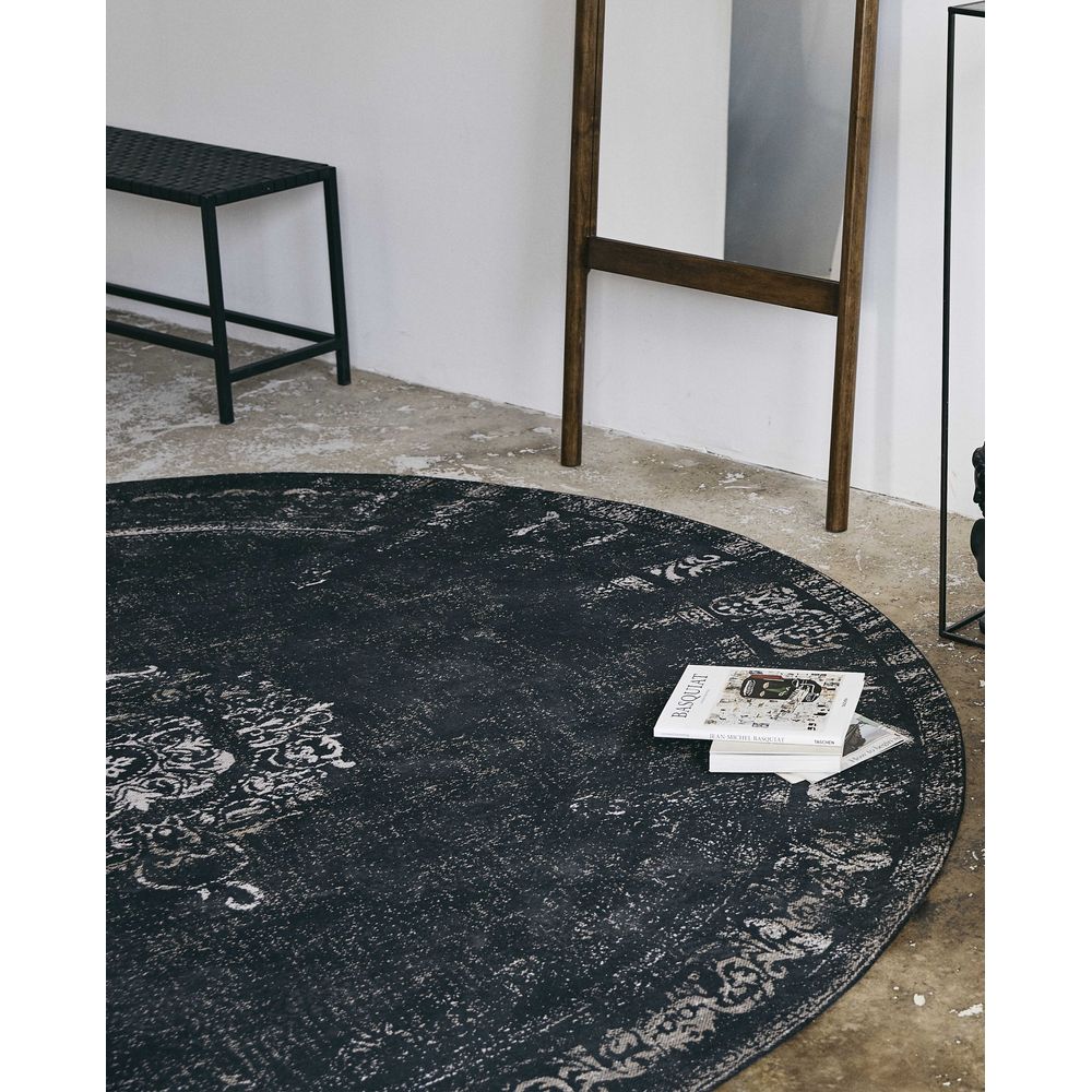 Nordal Alfombra tejida A/S GRAND, gris oscuro/negro