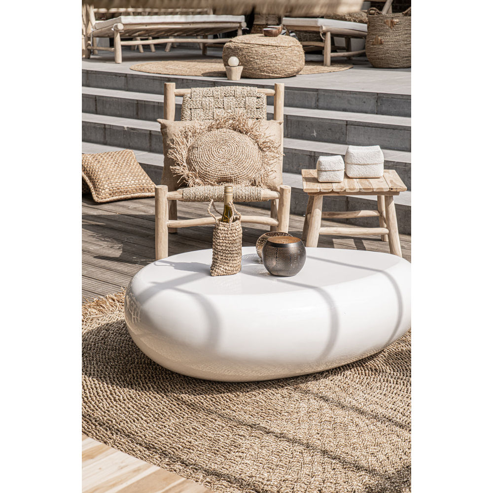 Bazar Bizar Le Panier Perlé-Blanc-Lot de 3