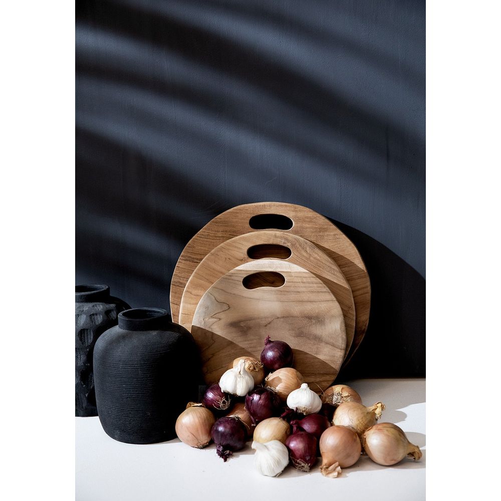 Bazar Bizar De Teak Wortel Dienblad - S