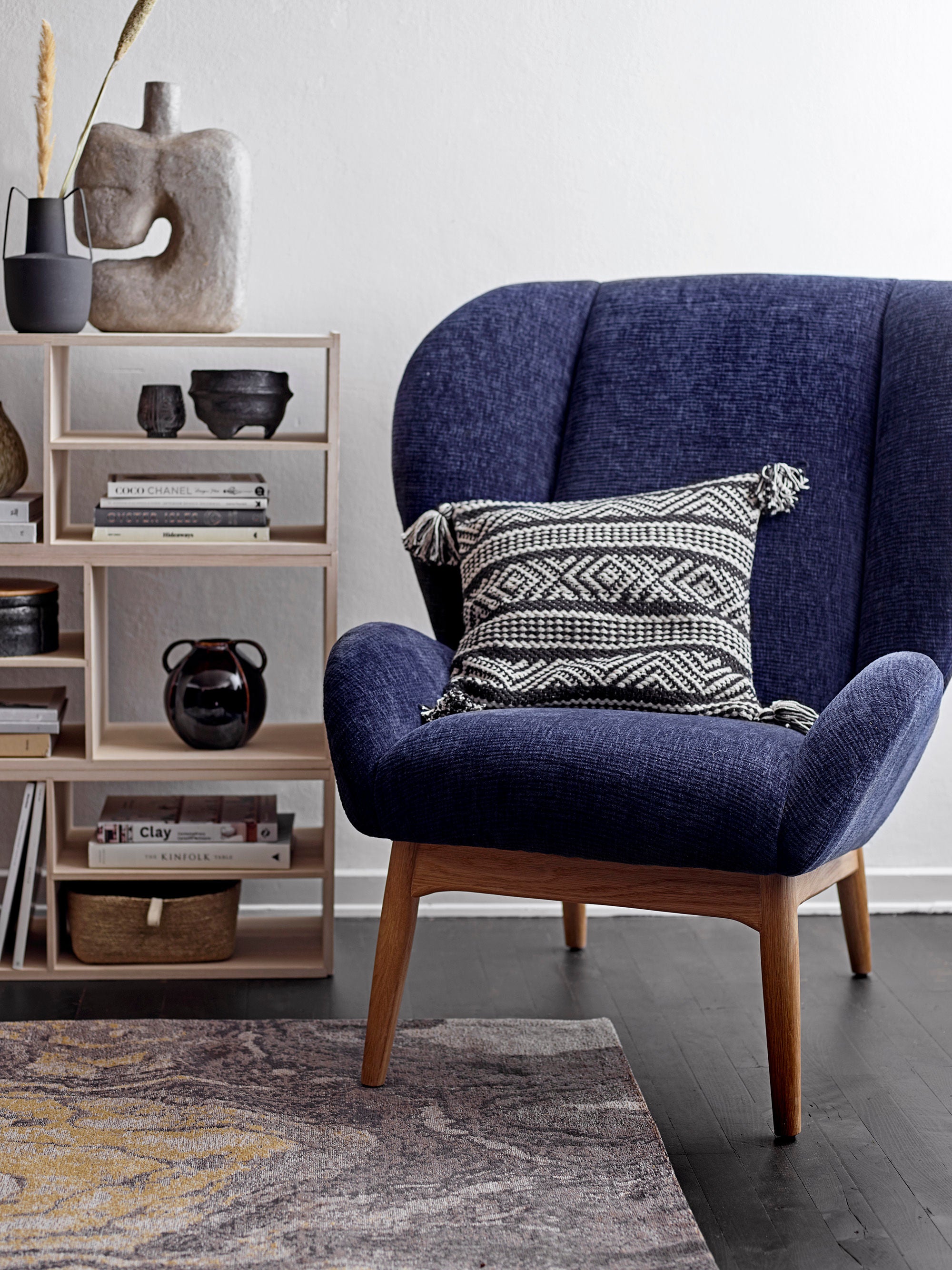 Blooming ville Eave Lounge Stuhl, Blau, Polyester
