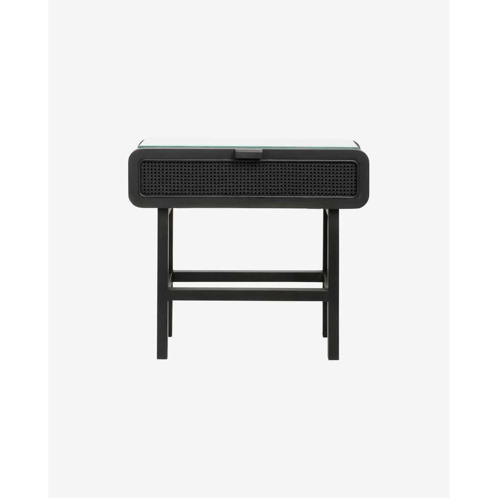 Nordal A/S MERGE console - zwart w/rattan