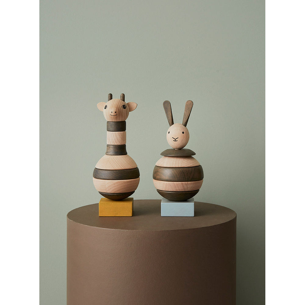 OYOY MINI agrafe en bois girafe-nature/foncé