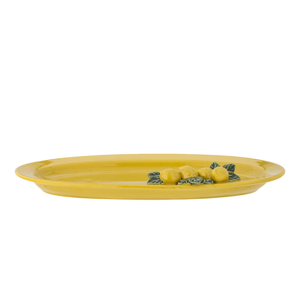 Creative Collection Limone Tablett, gelb, Steinzeug