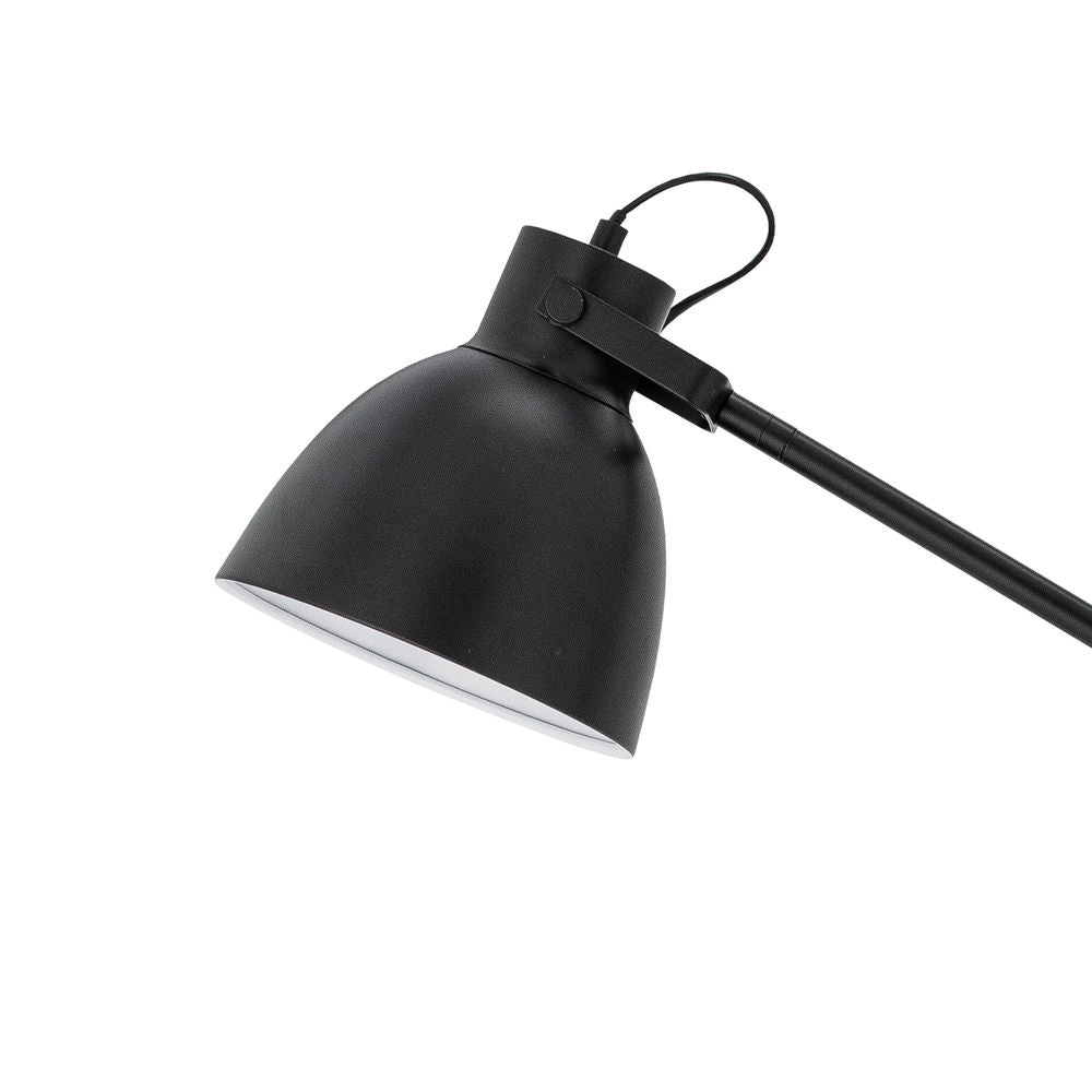 Kreative Kollektion Barca Stand Lampe, Schwarz, Metall