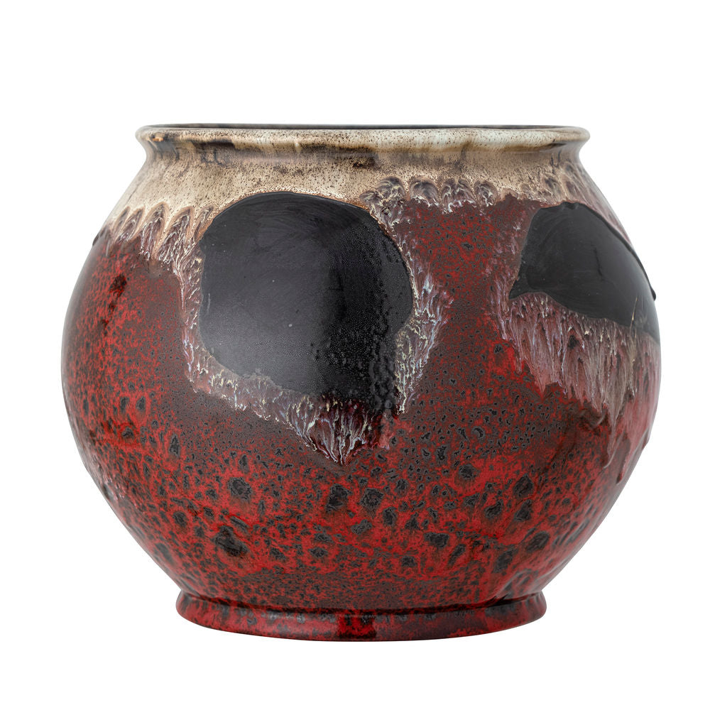 Bloomingville Souha Maceta, Rojo, Gres