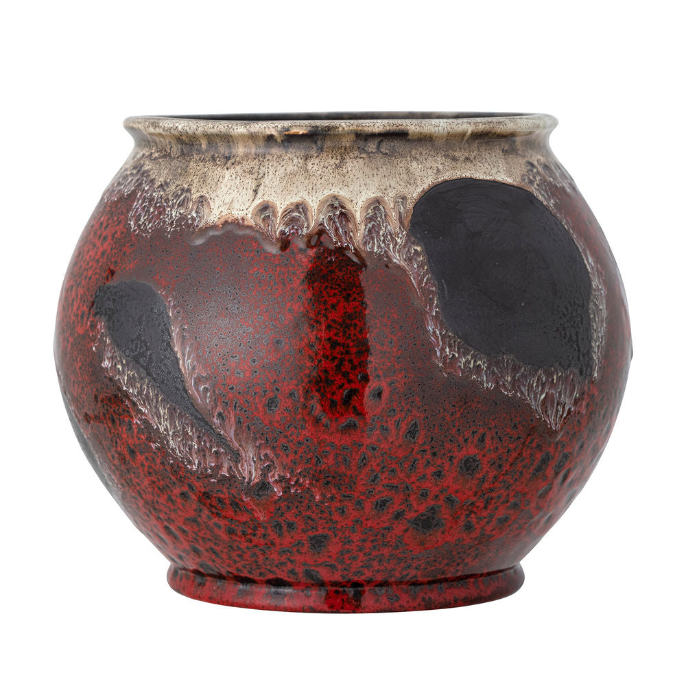 Bloomingville Souha Maceta, Rojo, Gres