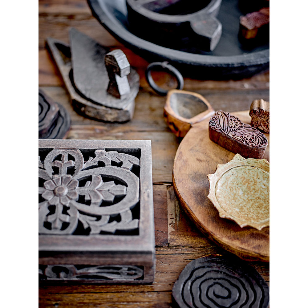 Creative Collection Tara dienblad, bruin, teruggewonnen hout