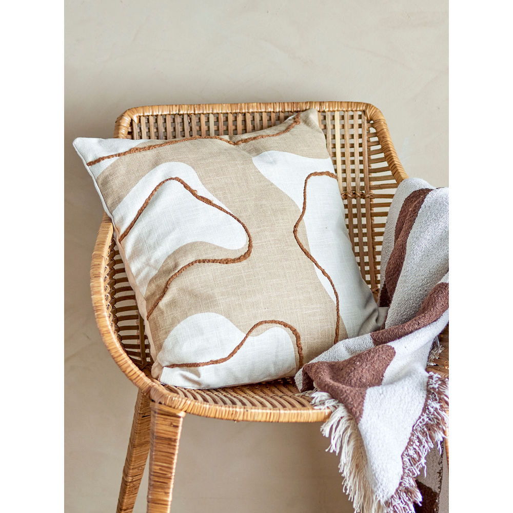 Bloomingville Coussin Alton, Marron, Coton
