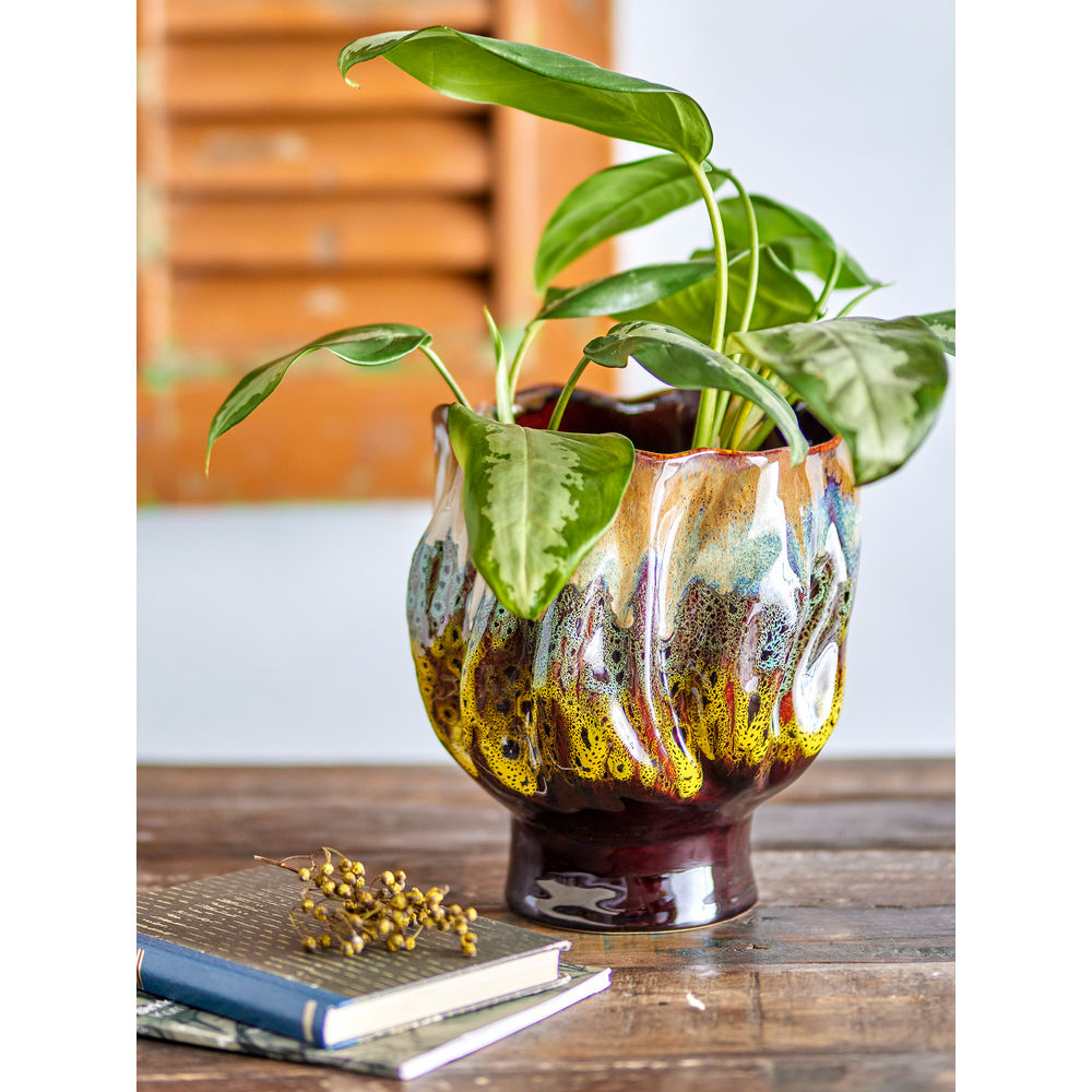 Creative Collection Mahnoor Pot de fleurs, marron, grès