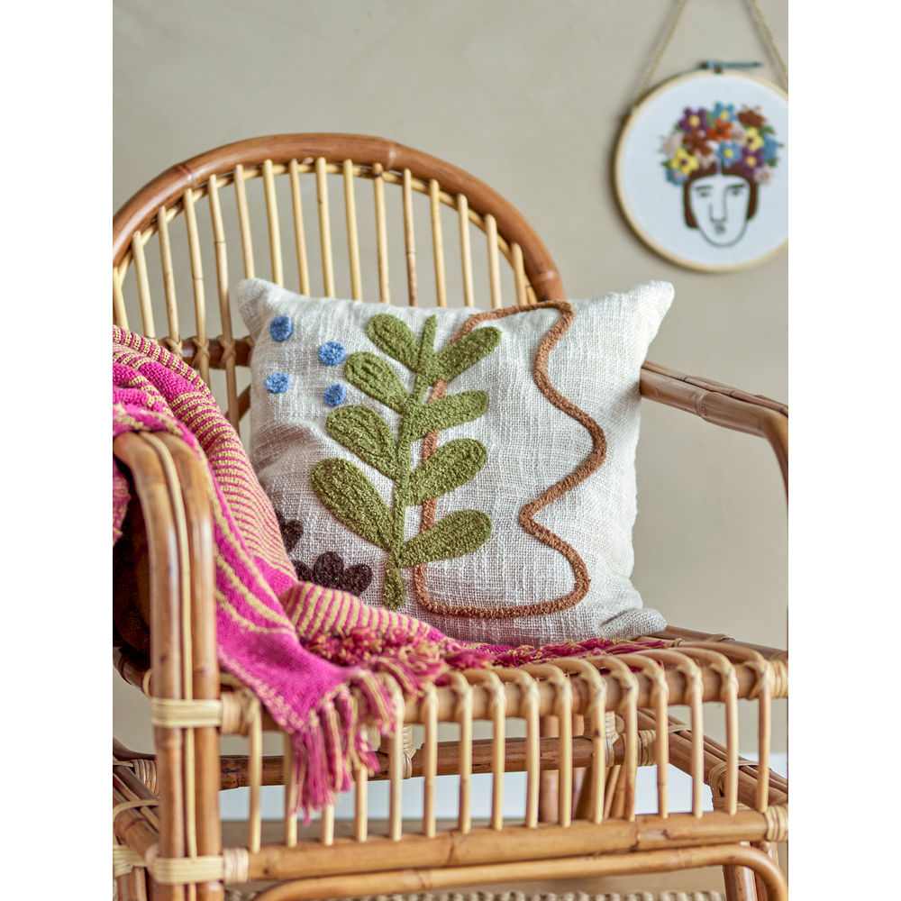 Bloomingville Coussin Batley, Nature, Coton