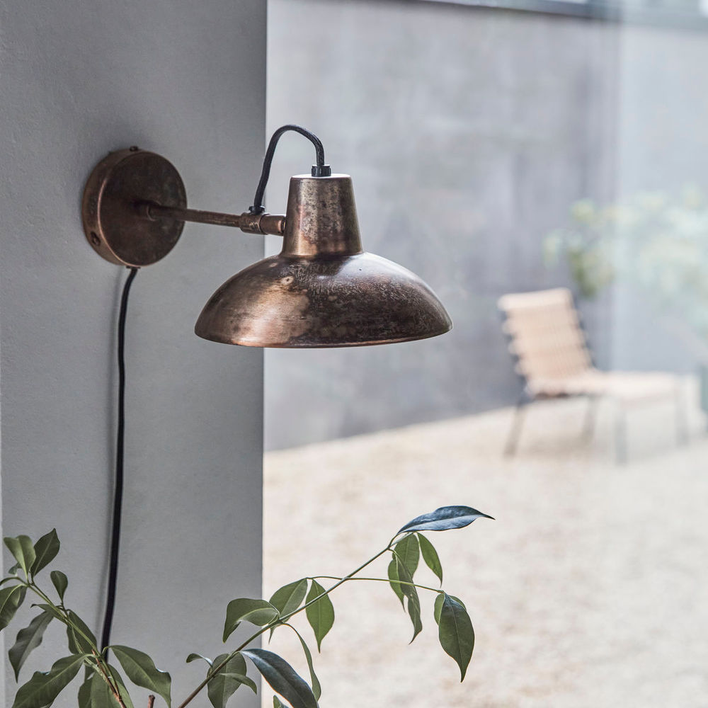 Hausarzt Wand lampe, HDDesk, Antikes Braun
