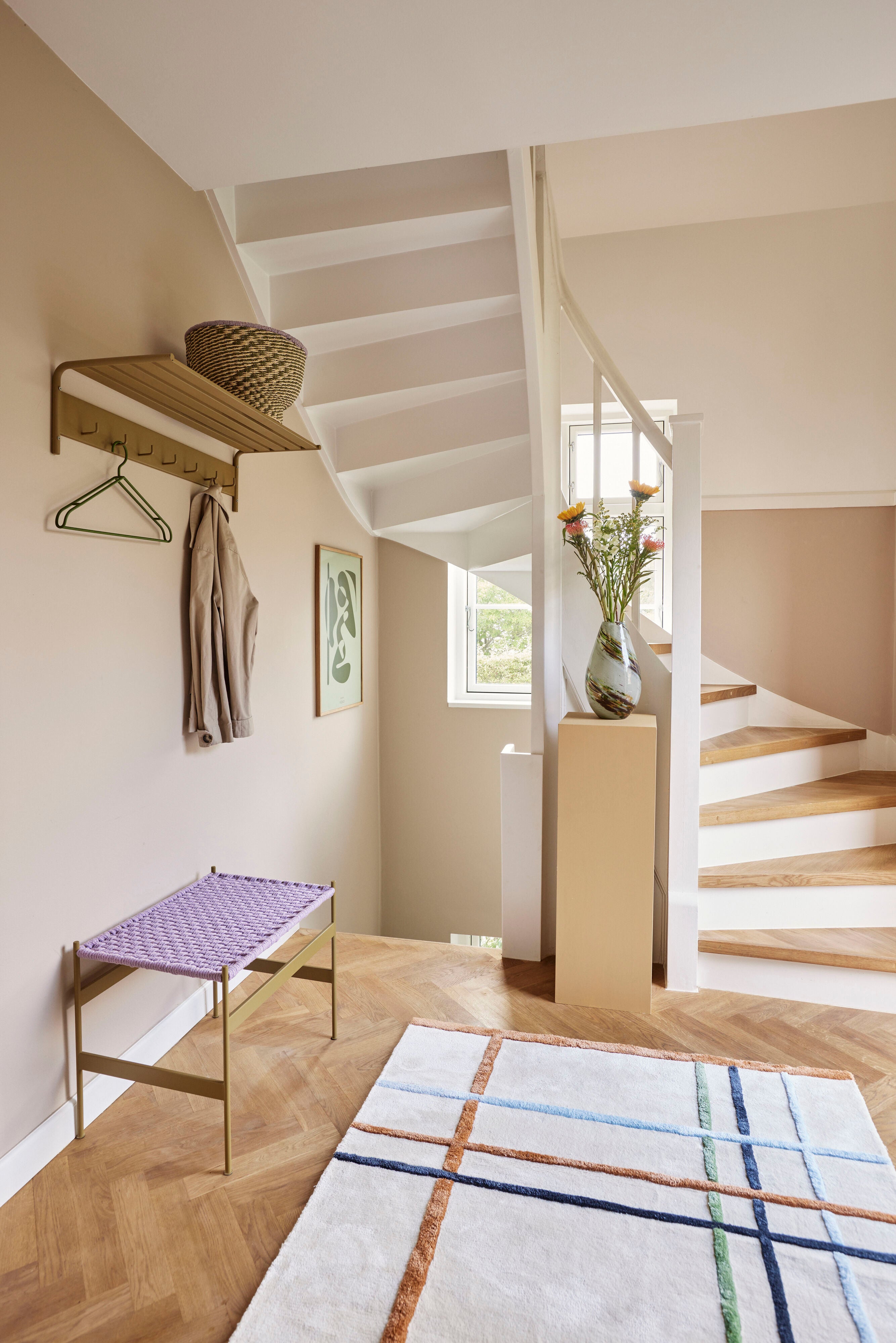 Hübsch Tapis Fluffy Beige/Multicolore