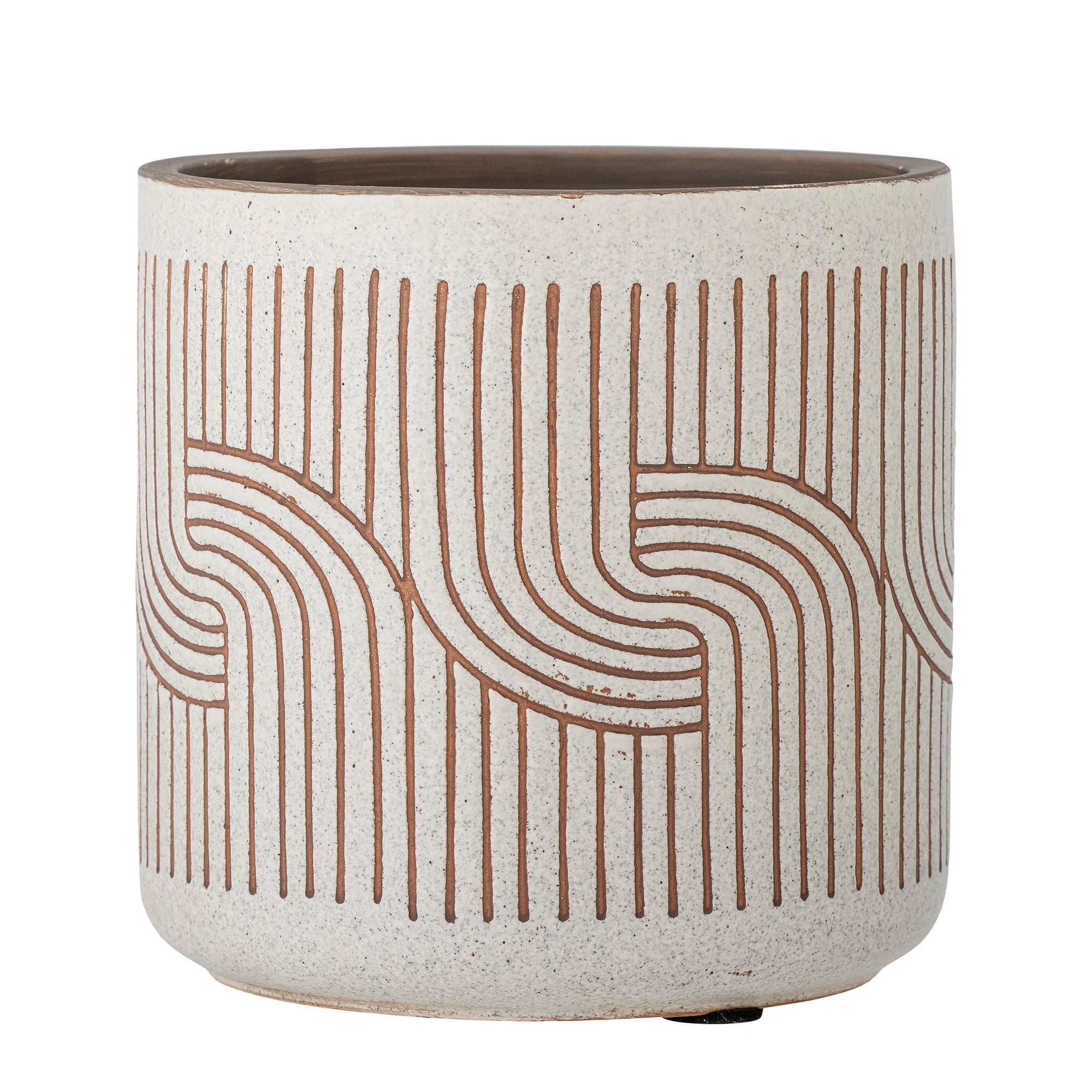 Blooming ville Cenzia Deco Blumentopf, Natur, Terrakotta