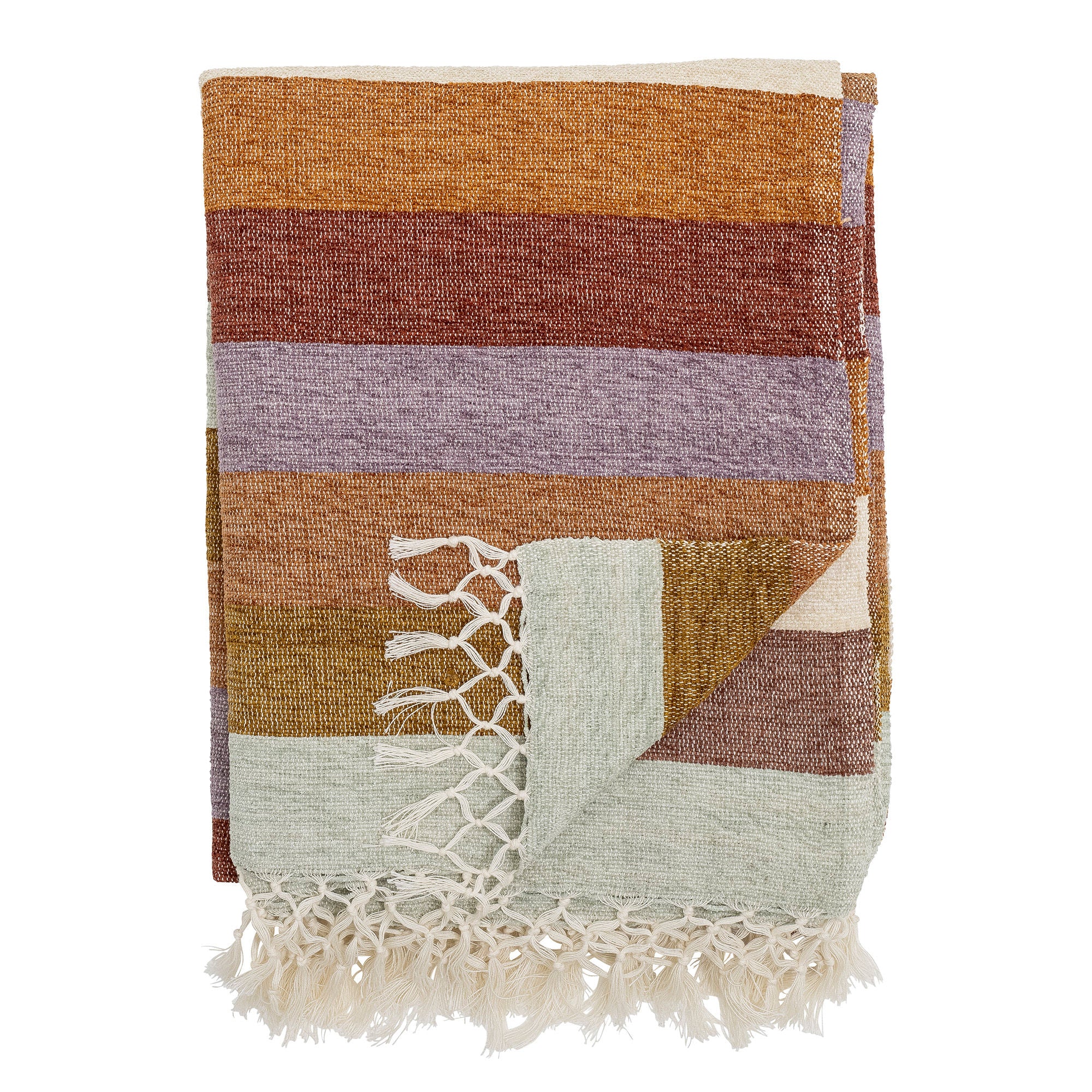 Bloomingville Lucilla Plaid, Paars, Katoen