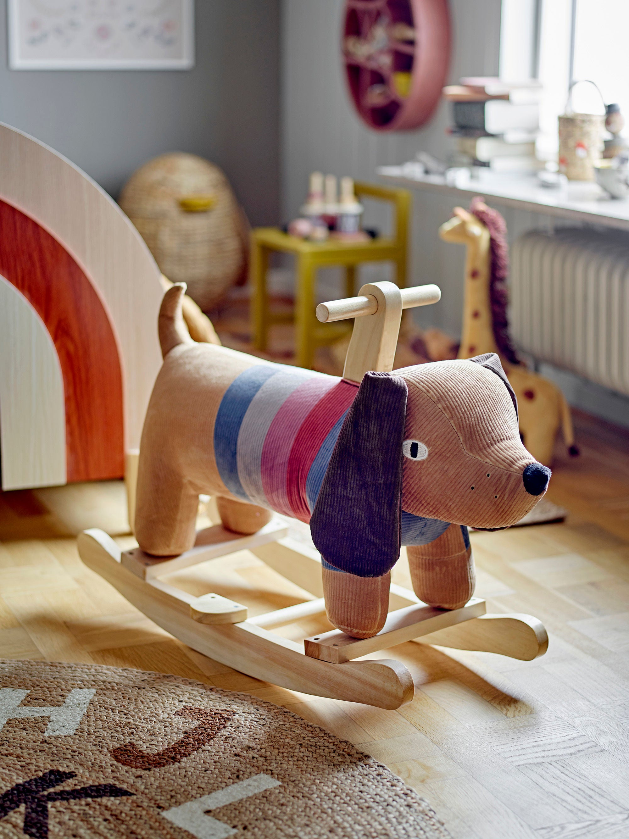 Blooming ville MINI Charlie Swing Spielzeug, Hund, Braun, Polyester