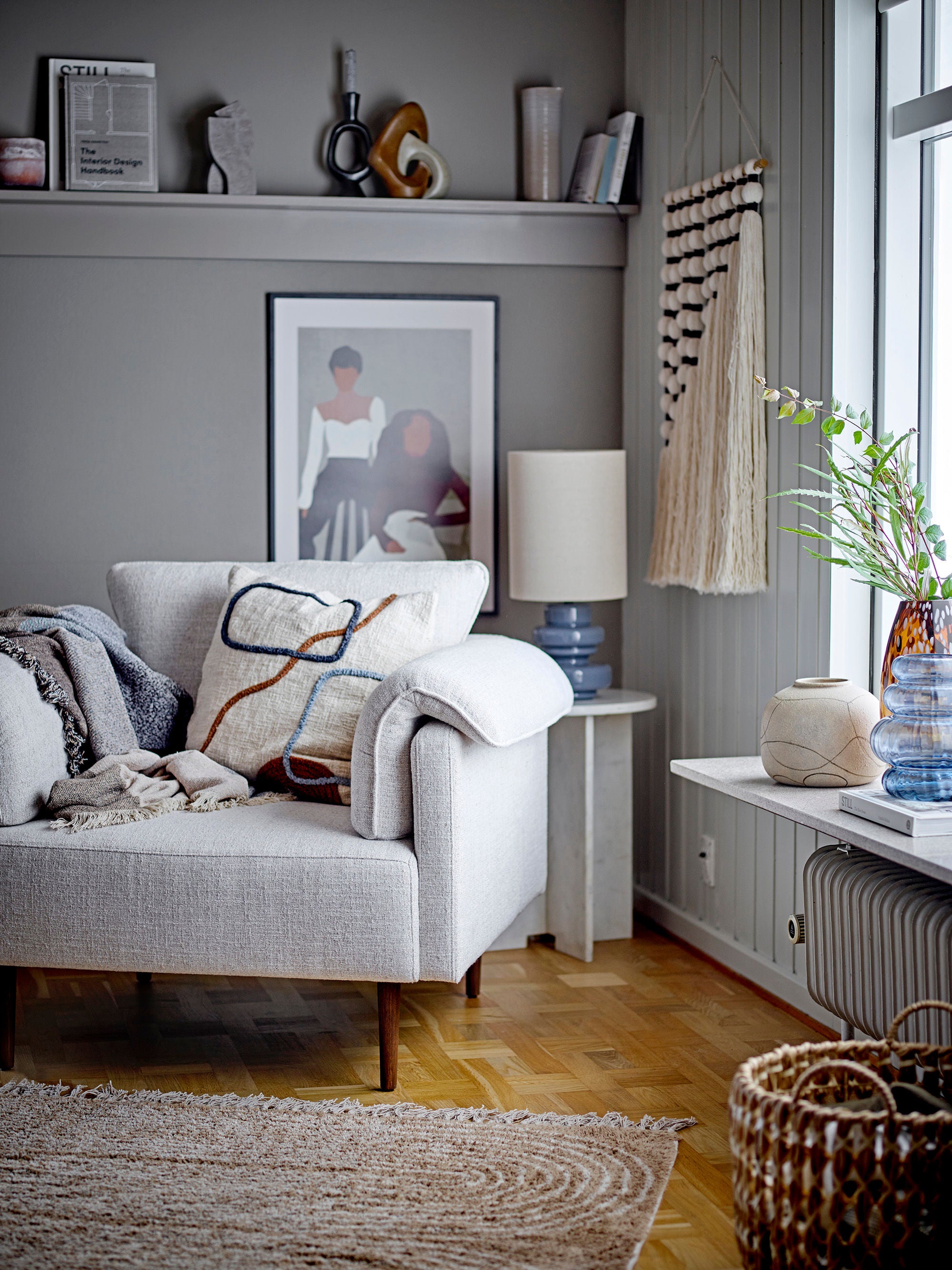 Blooming ville Jasmia Beistell tisch, Weiß, Marmor