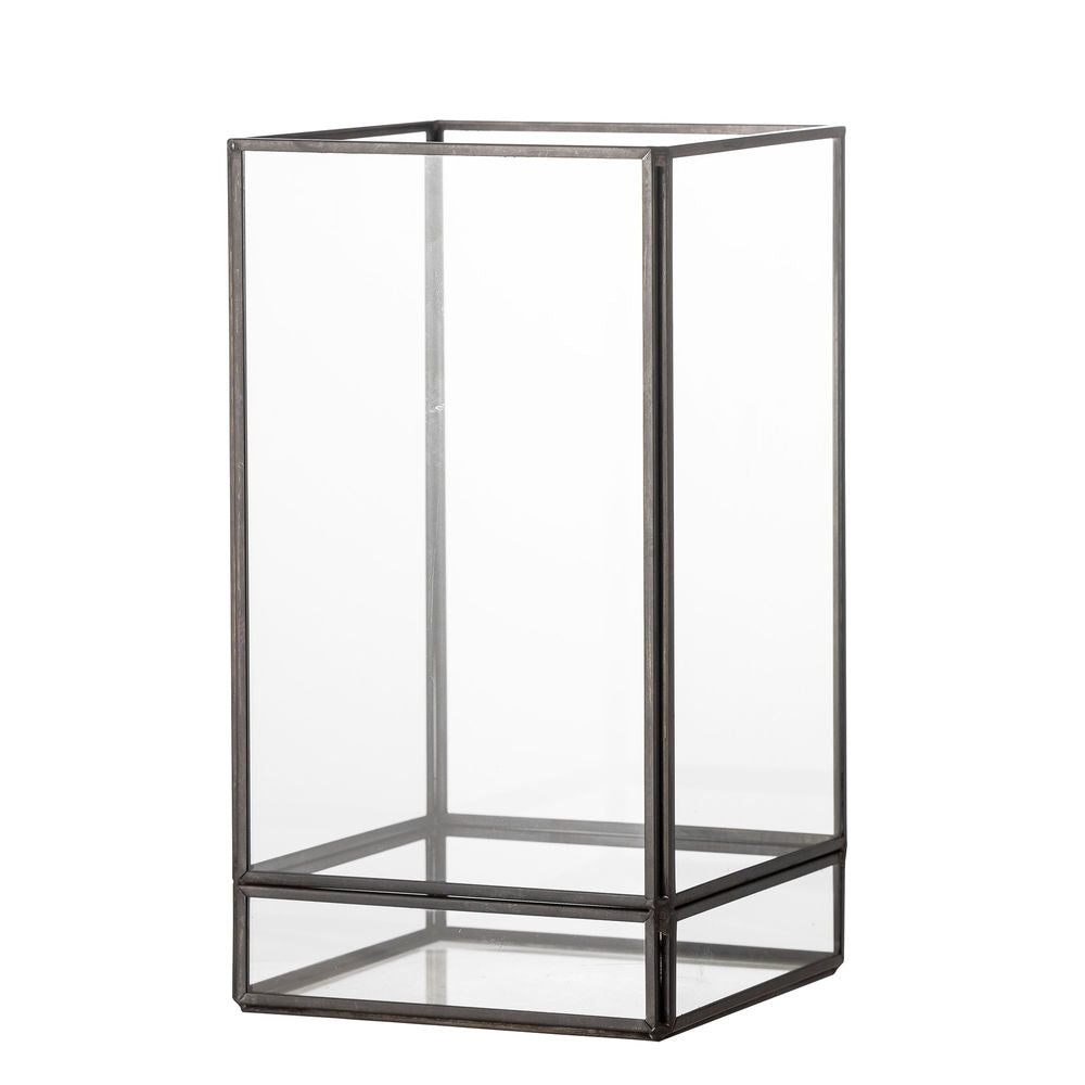 Bloomingville Filula Votief, zwart, glas