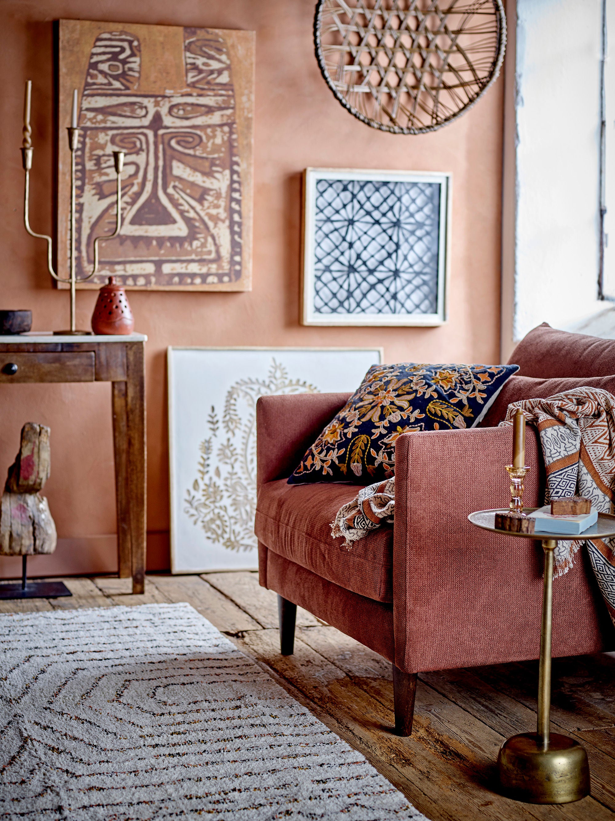 Almohada Colmar de Creative Collection, naranja, algodón