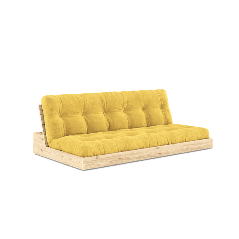 Karup Design SOMMIER LAQUÉ CLAIR AVEC MATELAS MIXTE 5 COUCHES MIEL