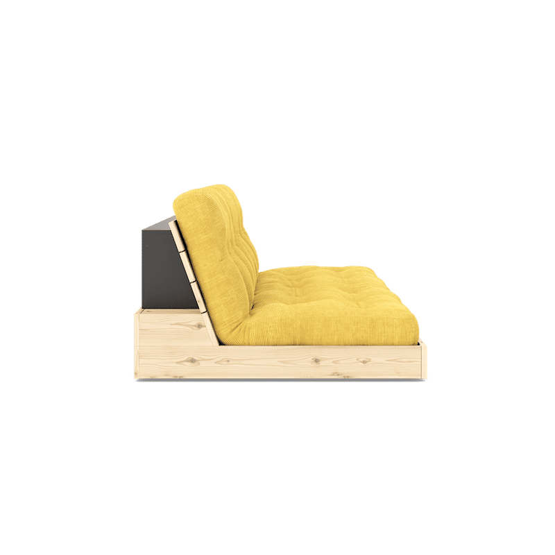 Karup Design SOMMIER LAQUÉ CLAIR AVEC MATELAS MIXTE 5 COUCHES MIEL