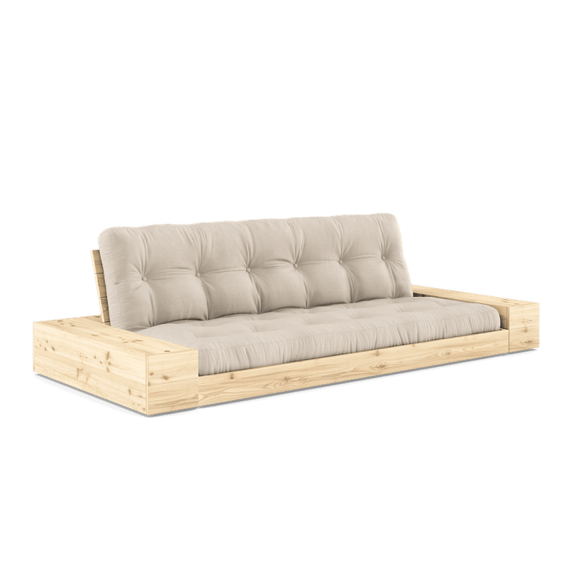 Karup Design BASE CLAIR LAQUE W. 2 CÔTÉS CLAIR W. 5-INFÉRIEUR MIXTE MATELAS BEIGE