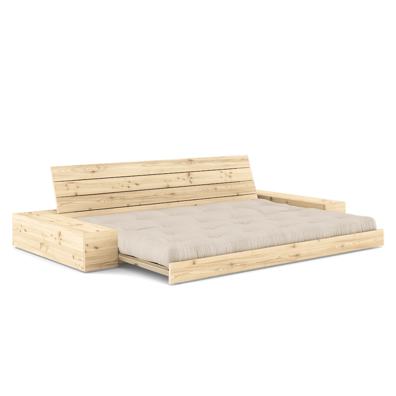 Karup Design BASE CLAIR LAQUE W. 2 CÔTÉS CLAIR W. 5-INFÉRIEUR MIXTE MATELAS BEIGE