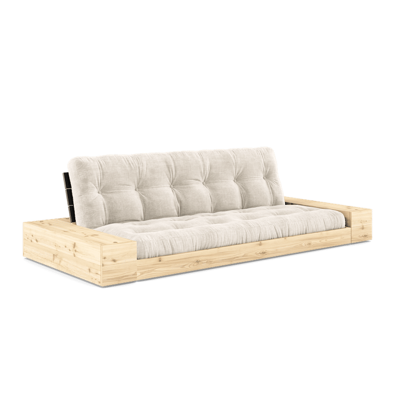 Karup Design BASE NOIR NUIT LAQUÉ W. 2 CÔTÉS LUMINEUX W. 5-INFÉRIEUR MIXTE MATELAS IVOIRE