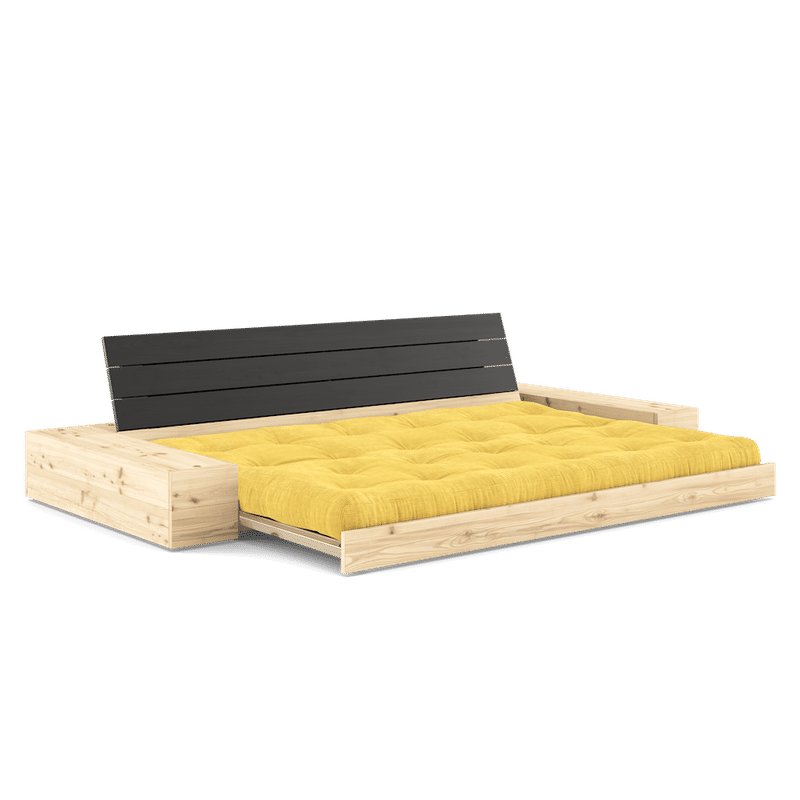 Karup Design BASE NOIR NUIT LAQUÉ W. 2 CÔTÉS LUMINEUX W. 5-INFÉRIEUR MIXTE MATELAS MIEL