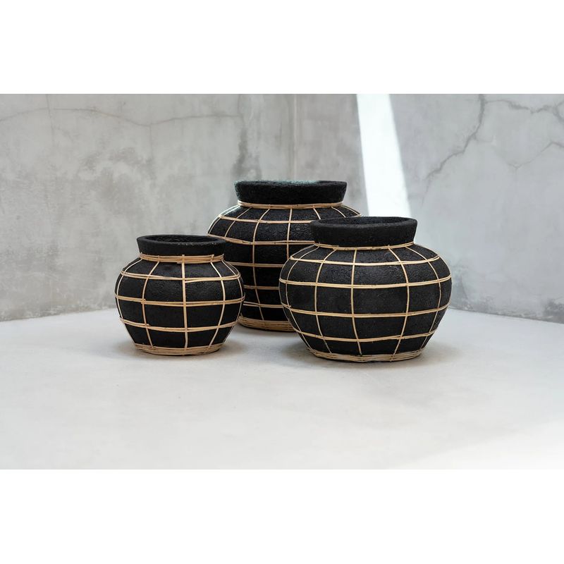 Vase Bazarbizar-b2b Le Ventre-Noir Naturel-L