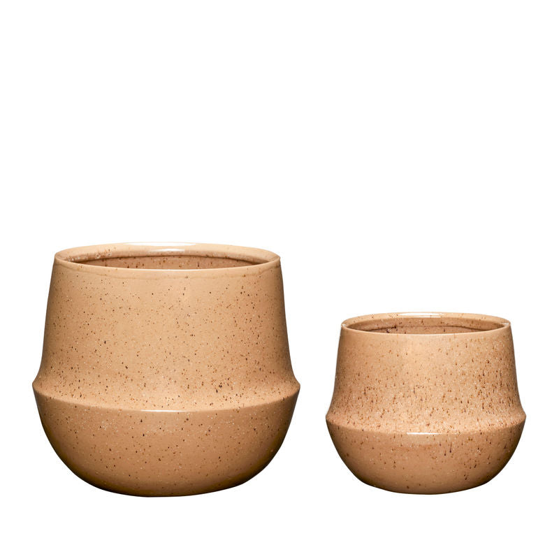 Hübsch Vibe Pots Sable (lot de 2)