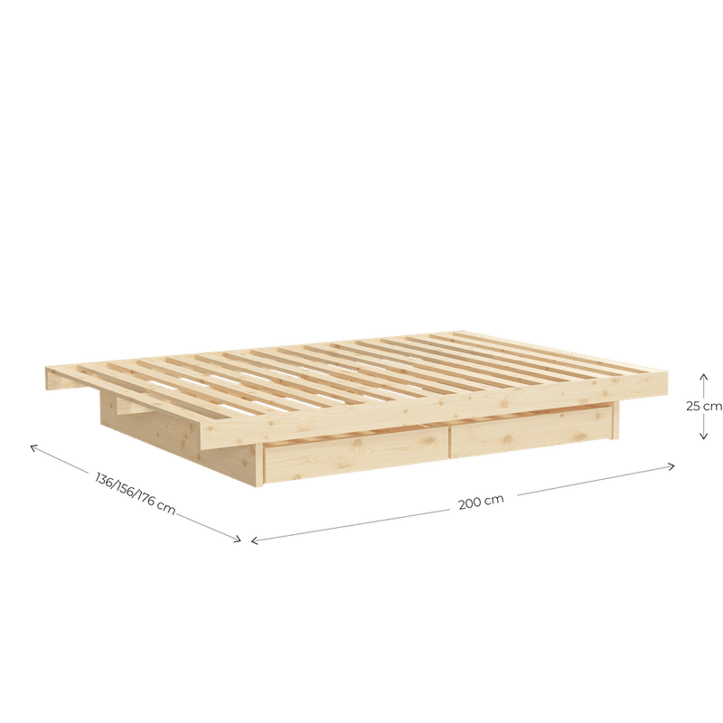 Karup Design KANSO BED RAW 160 X 200