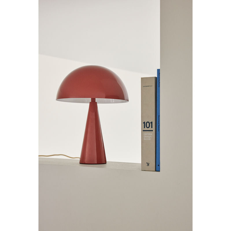 Hübsch Pilz Tisch lampe Mini Rot