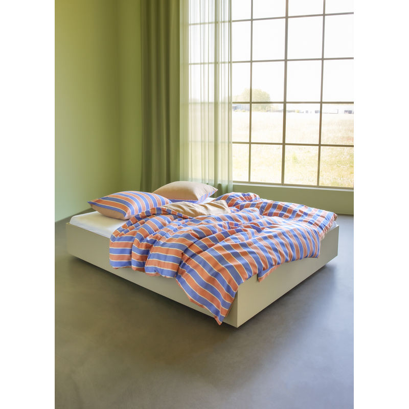 Hübsch Solace Beddengoed 60X63 140X200 Blauw/Oranje