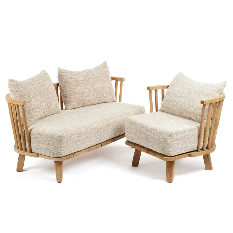 Bazar Bizar The Malawi Two Seater - Natural Beige