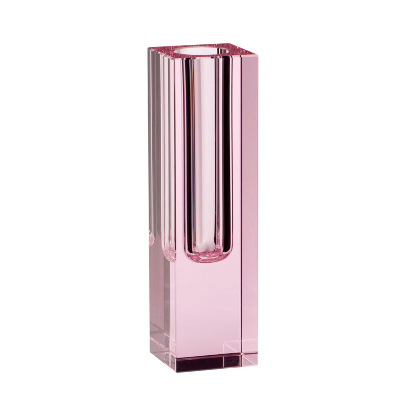 Hübsch Vase Bloc Slim Rose