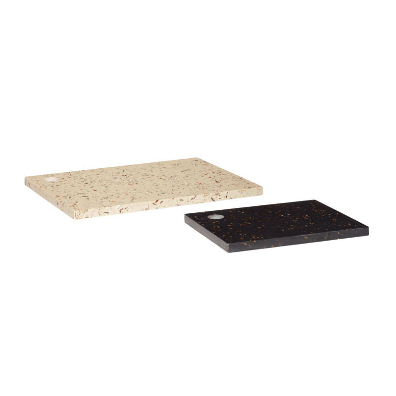 Hübsch Shade Boards Beige/Schwarz (2er Set)