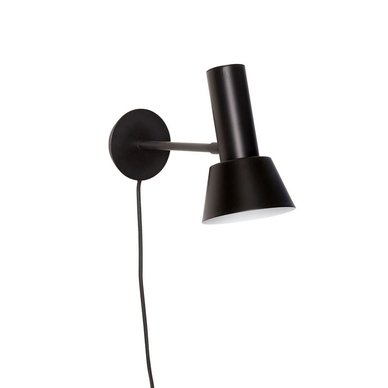 Hübsch Tap Wandlamp Zwart