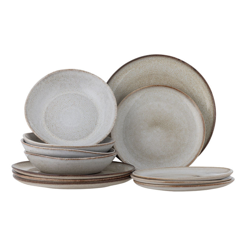 Bloomingville Sandrine Servies Set, Naturel, Aardewerk