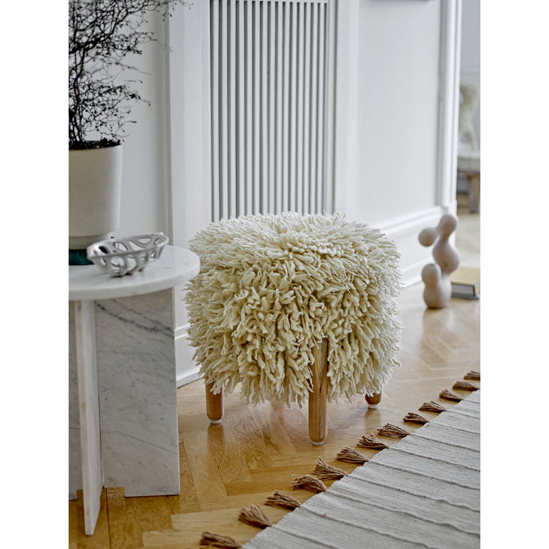 Tapis Avino de Bloomingville, naturel, coton